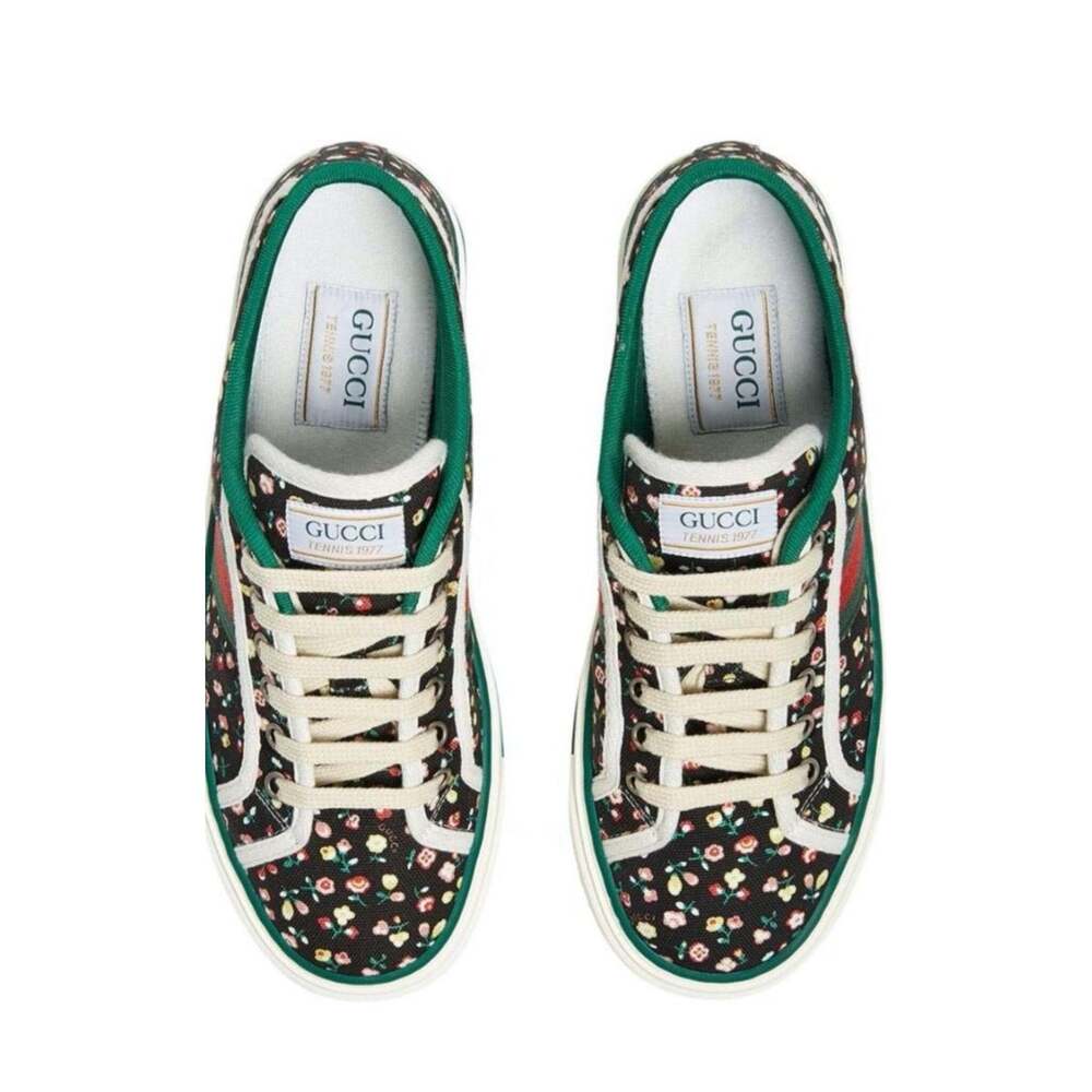 Gucci - Tennis 1977 Floral Low Top Sneaker - IT 38.5 - Picture 2 of 5